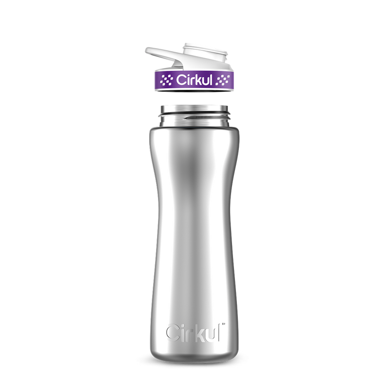 22oz. Stainless Steel Bottle & Comfort Grip Lid | Studio Pick