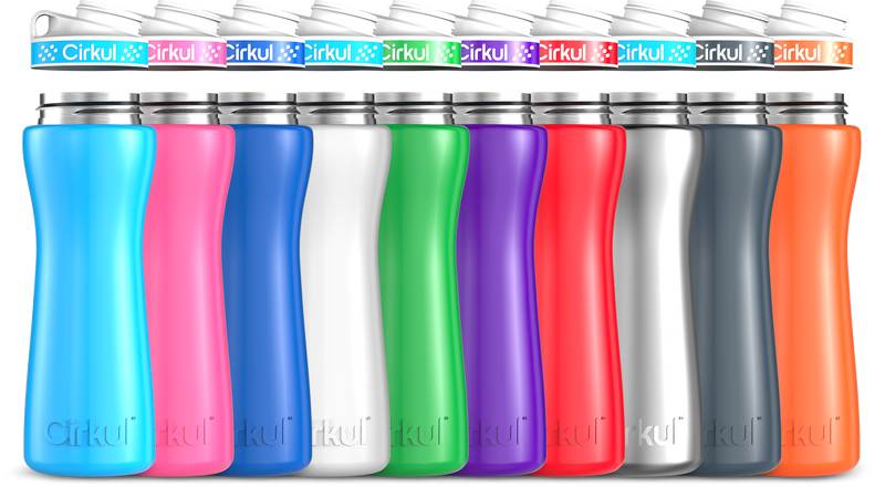 Custom 22oz. Stainless Steel Bottle & Comfort Grip Lid | Soft Select